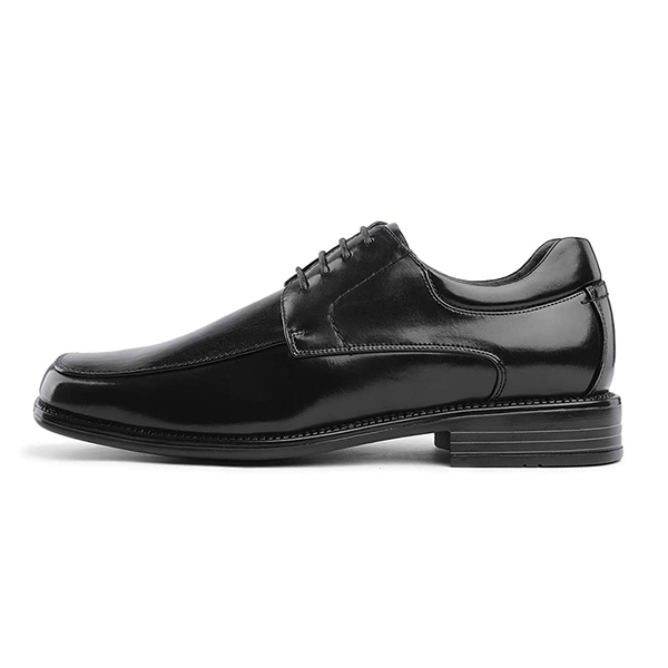 Men's Classic Square-Toe Oxford Shoes - BLACK - 1