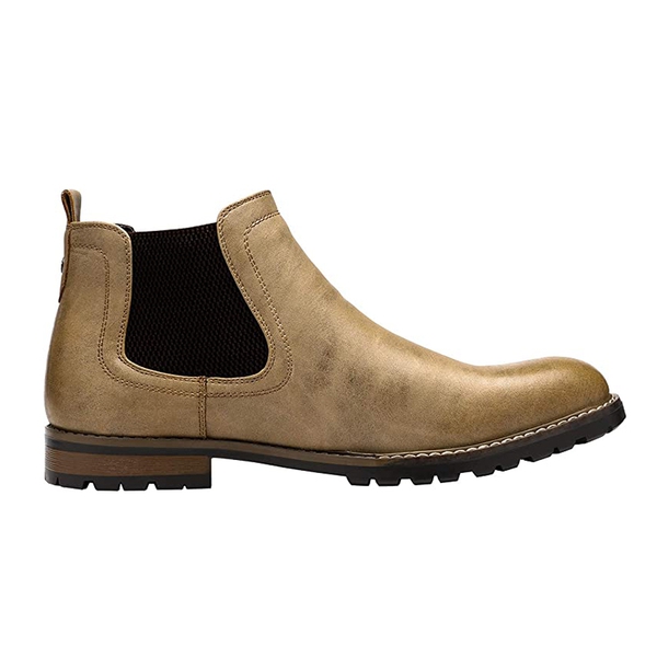 Men's Comfortable Chelsea Ankle Boots - KHAKI - 2