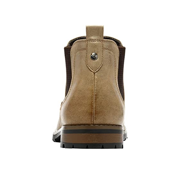 Men's Comfortable Chelsea Ankle Boots - KHAKI - 3