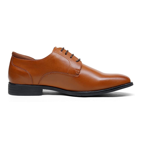 Men's Classic Plain Toe Oxford Shoes - BROWN - 2
