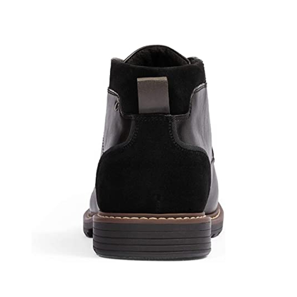 Men's Lace-Up Dress Chukka Boots - BLACK - 4