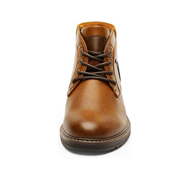 Men's Lace-Up Dress Chukka Boots - BROWN - 2