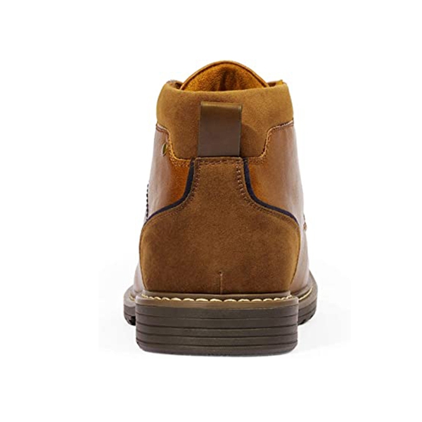 Men's Lace-Up Dress Chukka Boots - BROWN - 4