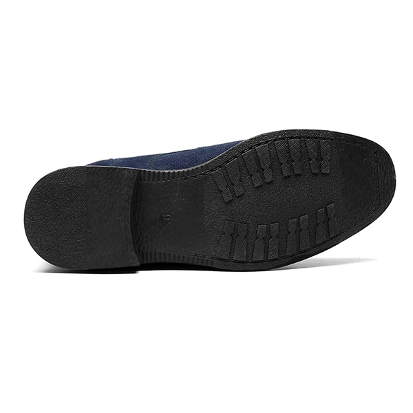 Men's Lace-Up Suede Chukka Boots - NAVY - 5