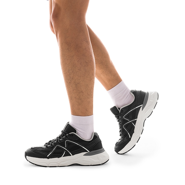 [Cam] Men's Retro Fashion Sneakers - BLACK - 2