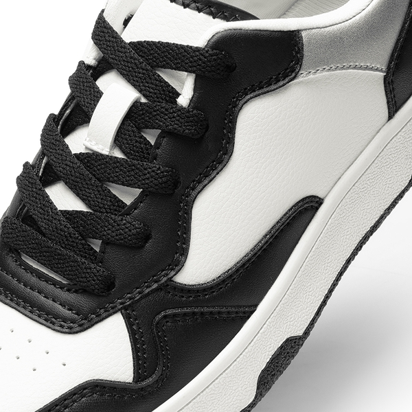 [Char] Women’s Casual Low-Top Sneakers - BLACK WHITE - 5