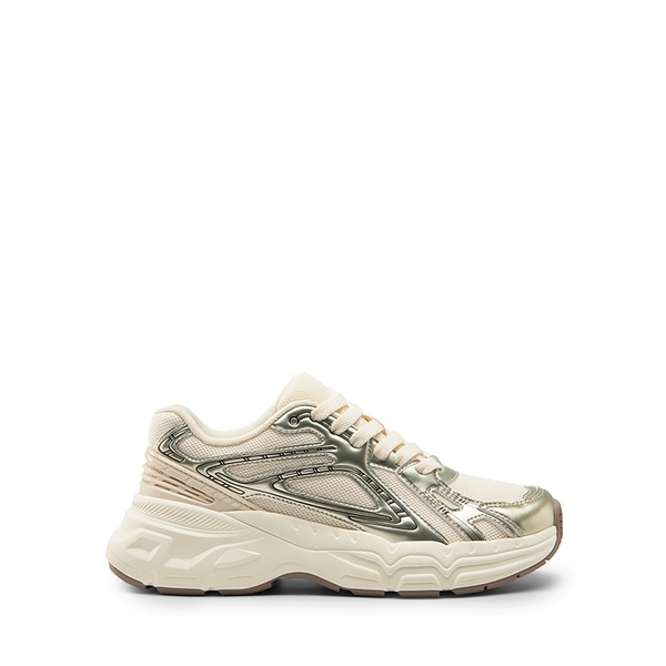 [Liv] Comfortable Chunky Platform Sneakers - CHAMPAGNE - 3