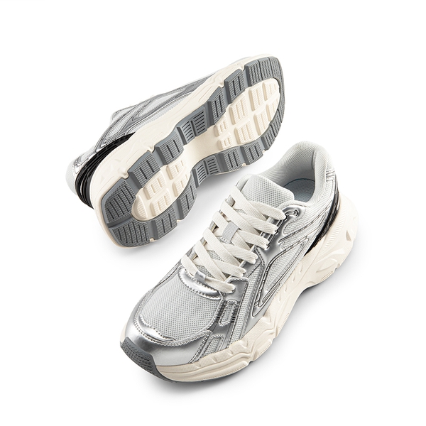 [Liv] Comfortable Chunky Platform Sneakers - SILVER - 6