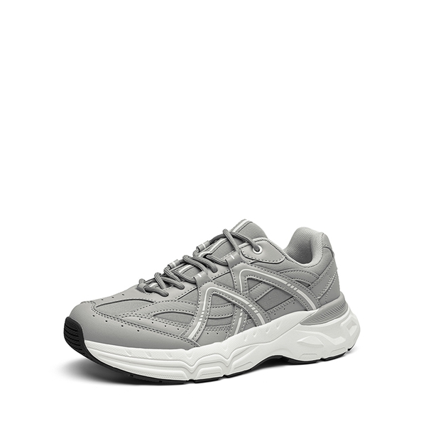 [Cam] Men's Retro Fashion Sneakers - GREY -  0
