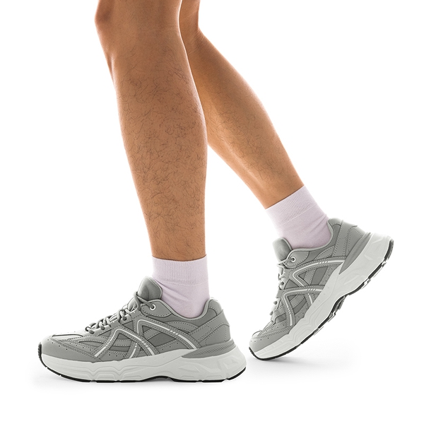 [Cam] Men's Retro Fashion Sneakers - GREY - 2
