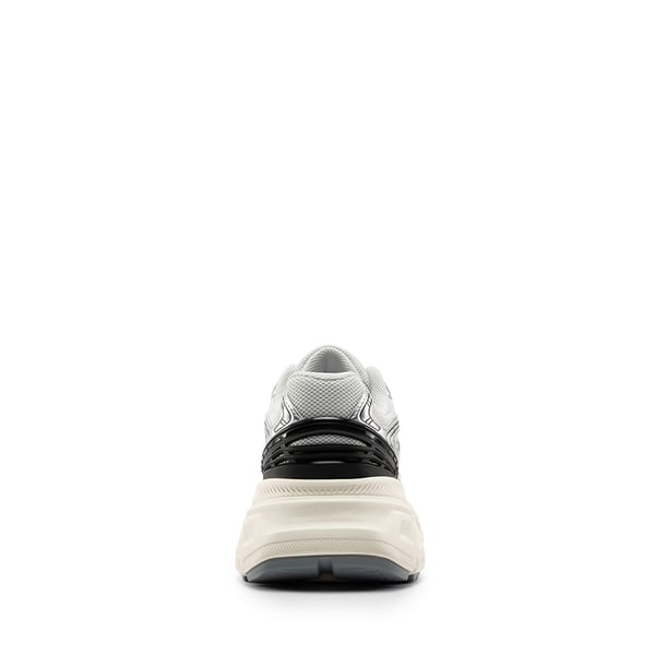 [Liv] Comfortable Chunky Platform Sneakers - SILVER/BLACK - 4