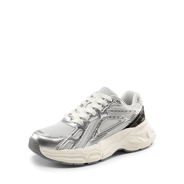 [Liv] Comfortable Chunky Platform Sneakers - SILVER -  0