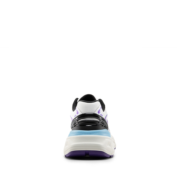 [Liv] Comfortable Chunky Platform Sneakers - WHITE/PURPLE - 4