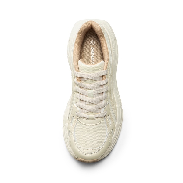 [Liv] Comfortable Chunky Platform Sneakers - BEIGE - 5
