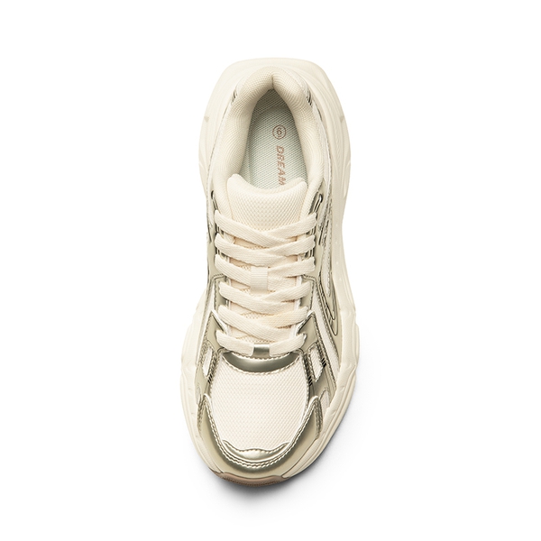 [Liv] Comfortable Chunky Platform Sneakers - CHAMPAGNE - 5