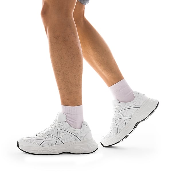 [Cam] Men's Retro Fashion Sneakers - WHITE - 2