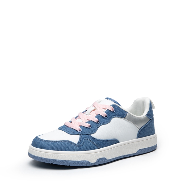 [Char] Women’s Casual Low-Top Sneakers - WHITE BLUE -  0