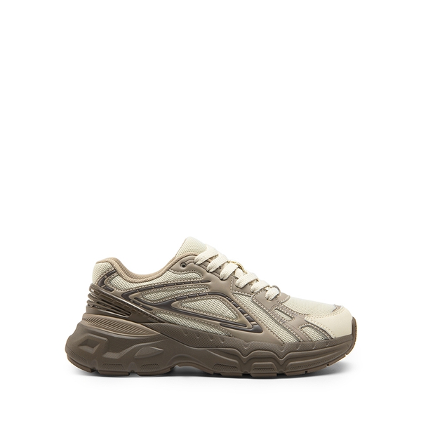 [Liv] Comfortable Chunky Platform Sneakers - BROWN/BEIGE - 3