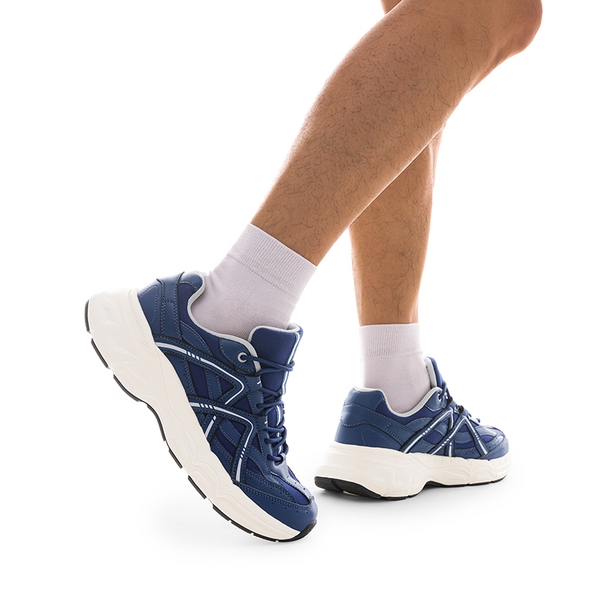 [Cam] Men's Retro Fashion Sneakers - NAVY - 2