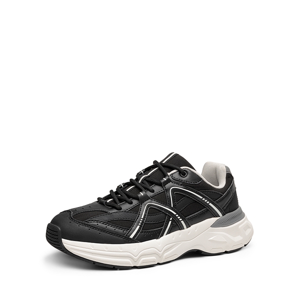 [Cam] Men's Retro Fashion Sneakers - BLACK -  0