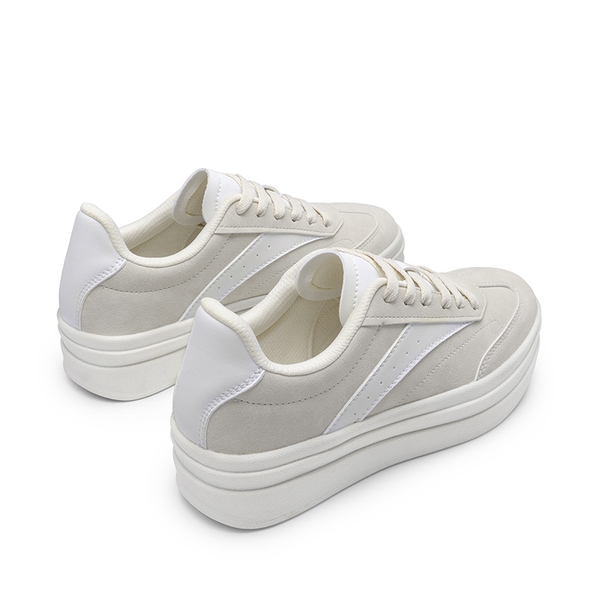 [Val] Retro Platform Fashion Sneakers - BEIGE - 4