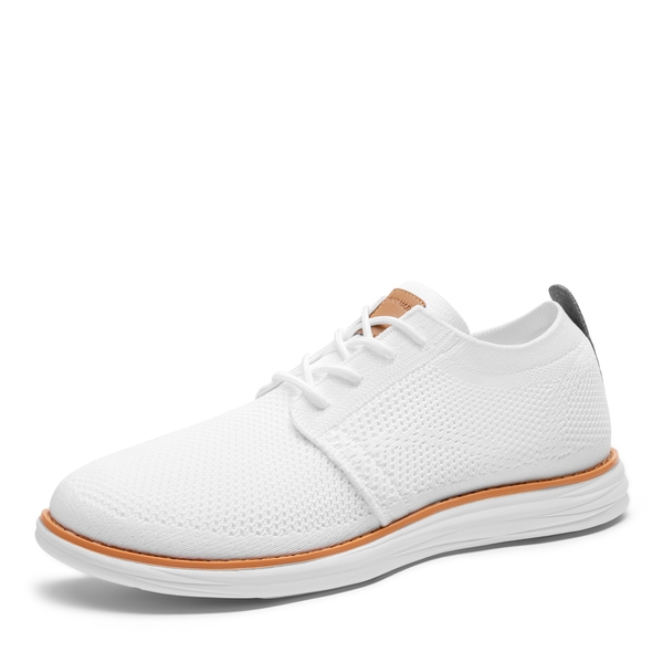 [KnitFlex Breeze] Men's Knitted Oxford Sneaker Shoes - WHITE -  0