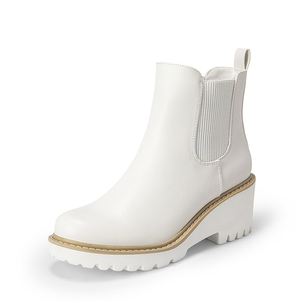 Womens white chelsea boots best sale