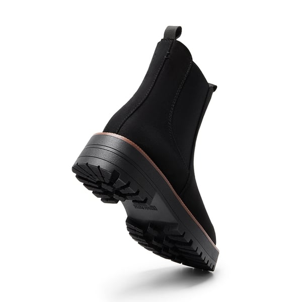 Lug-Sole Slip-on Chelsea boots - BLACK-SUEDE - 6