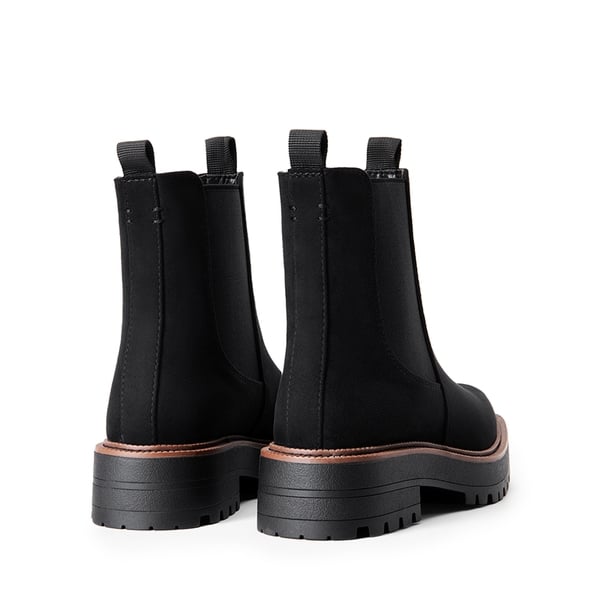 Lug-Sole Slip-on Chelsea boots - BLACK-SUEDE - 4