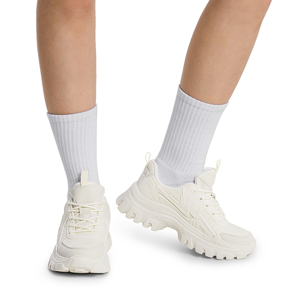 [Maeve] Casual Chunky Sneakers - WHITE - 1