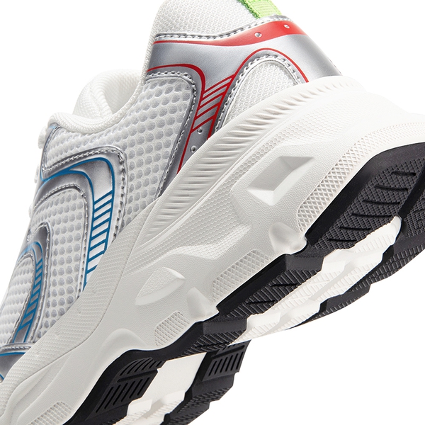 [Celi] Y2K-inspired Fashionable Mesh Walking Sneakers - SILVER/WHITE - 6