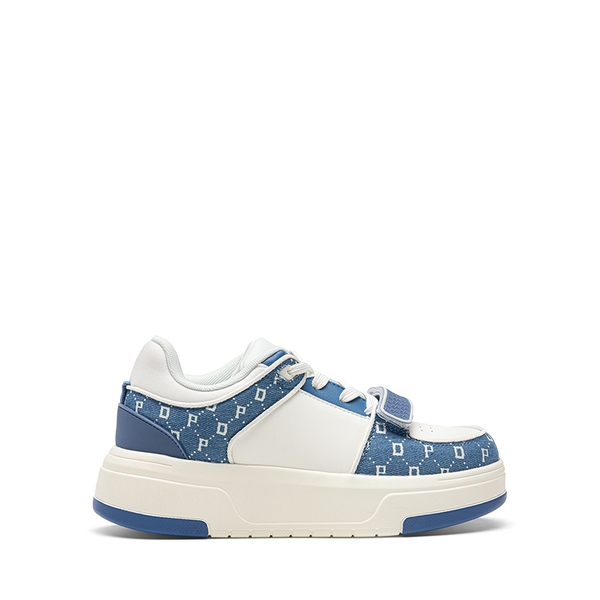[Oli] Round-Toe Platform Fashion Sneakers - WHITE BLUE - 3