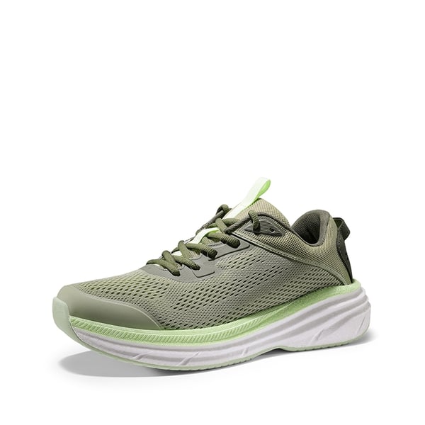 [FlexLife] Men's Cushioned Knit Running Sneakers - OLIVE GREEN -  0
