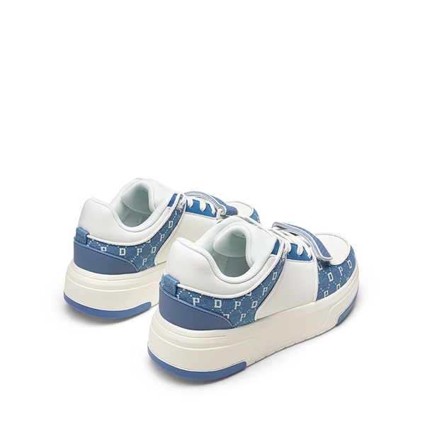 [Oli] Round-Toe Platform Fashion Sneakers - WHITE BLUE - 6