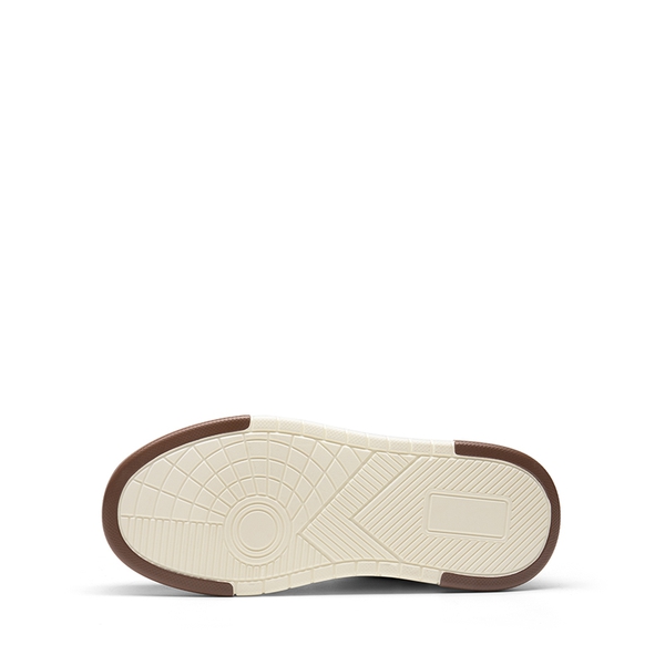 [Oli] Round-Toe Platform Fashion Sneakers - WHITE BROWN - 4