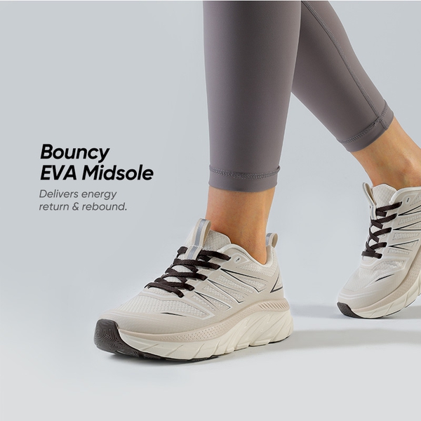 [ActiveSwift] Women's Breathable Gym & Workout Sneakers - IVORY - 1