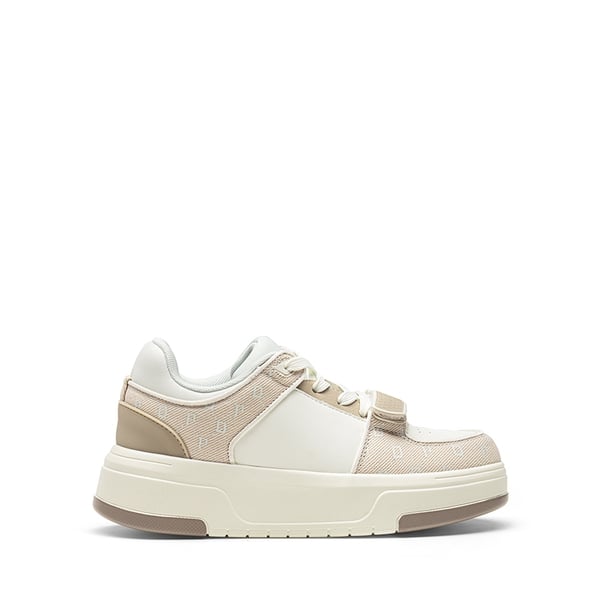 [Oli] Round-Toe Platform Fashion Sneakers - WHITE BEIGE - 3