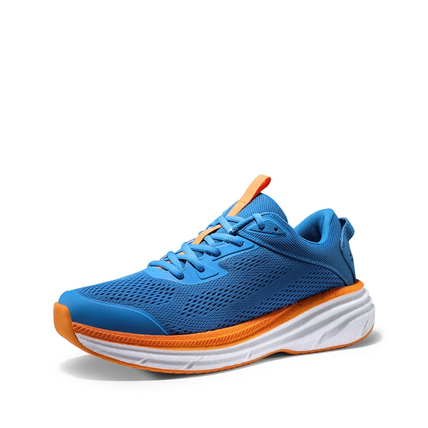 [FlexLife] Men's Cushioned Knit Running Sneakers - BLUE -  0