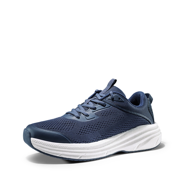[FlexLife] Men's Cushioned Knit Running Sneakers - NAVY -  0