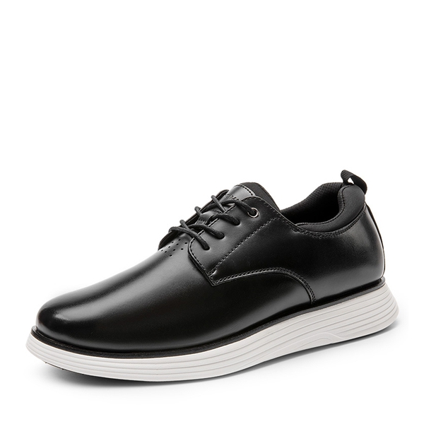 [MaxFlex SuitePolish-] Men's Smart Casual Oxford Sneakers - BLACK -  0