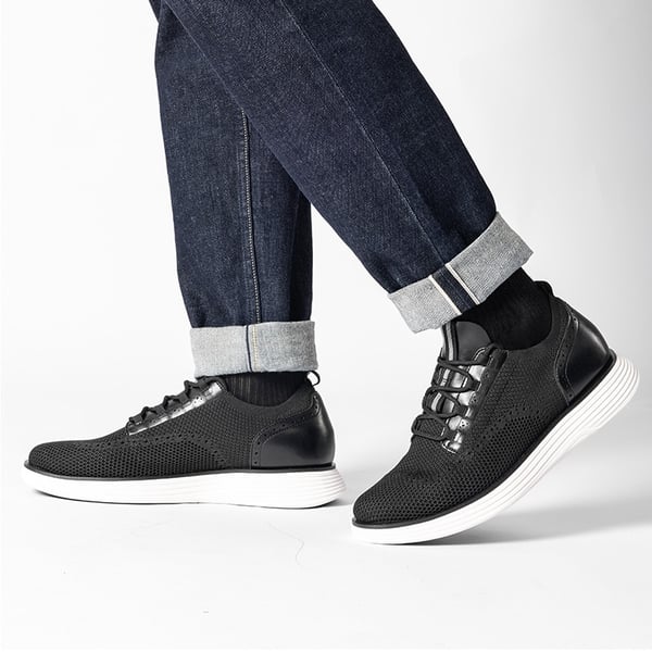 [MaxFlex SuiteCraft+] Men's Smart Mesh Oxford Shoes - BLACK - 6