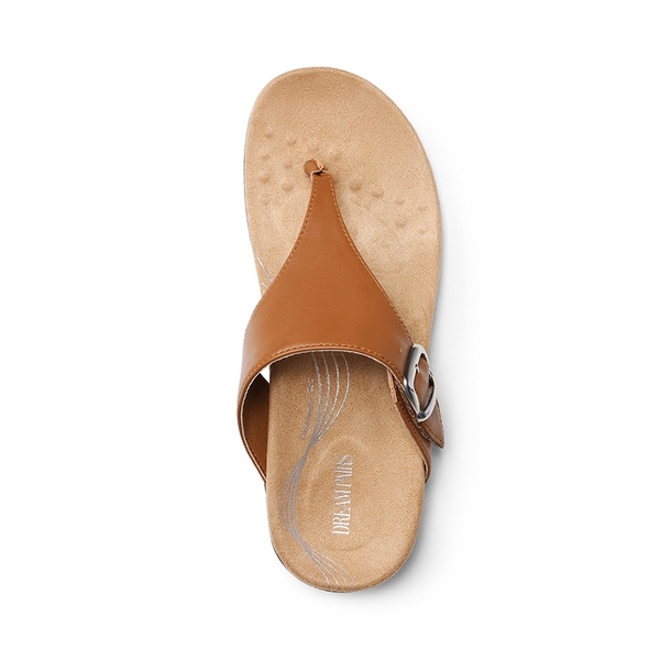 Buckle 3D Arch Support Flip-flops - BROWN - 2