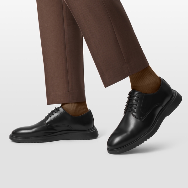 [MaxFlex Ease Polish] Men's Comfortable Oxford Shoes - BLACK - 6