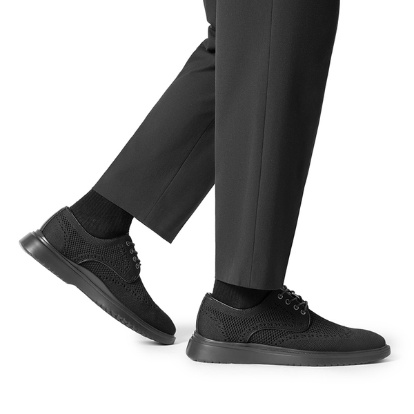 [MaxFlex Ease Polish] Men's Lightweight Oxford Shoes - BLACK - 7