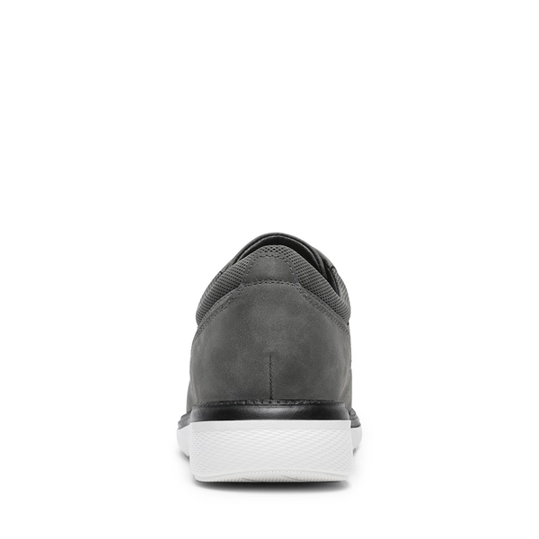 Men's Knitted Casual Oxford Sneakers - GREY - 4