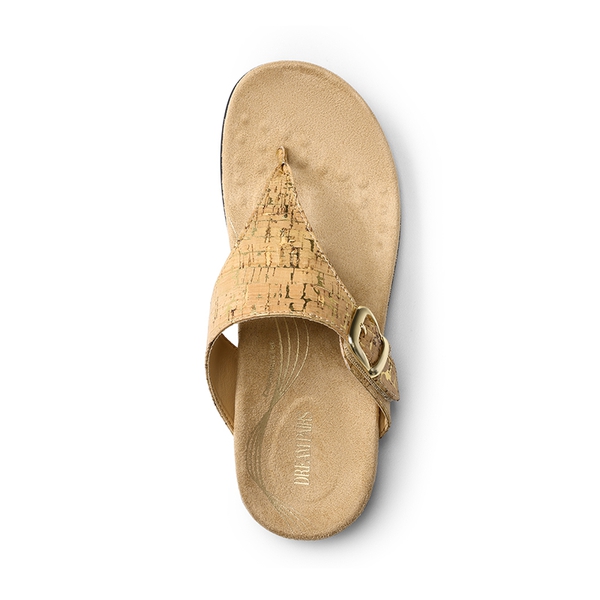 Buckle 3D Arch Support Flip-flops - GOLD-CORK - 2
