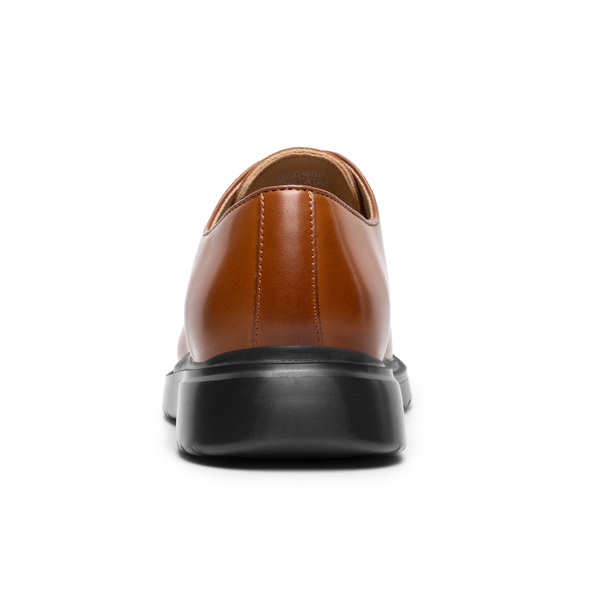 [MaxFlex Ease Polish] Men's Comfortable Oxford Shoes - BROWN - 4