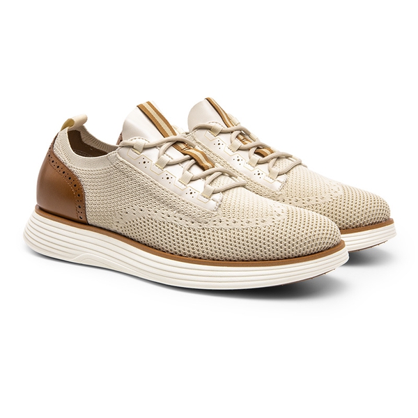 [MaxFlex SuiteCraft+] Men's Smart Mesh Oxford Shoes - BEIGE - 2