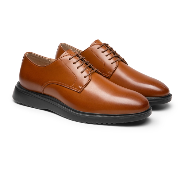 [MaxFlex Ease Polish] Men's Comfortable Oxford Shoes - BROWN - 2