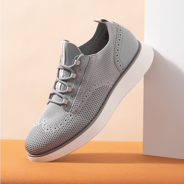 [MaxFlex SuiteCraft+] Men's Smart Mesh Oxford Shoes - GREY - 7